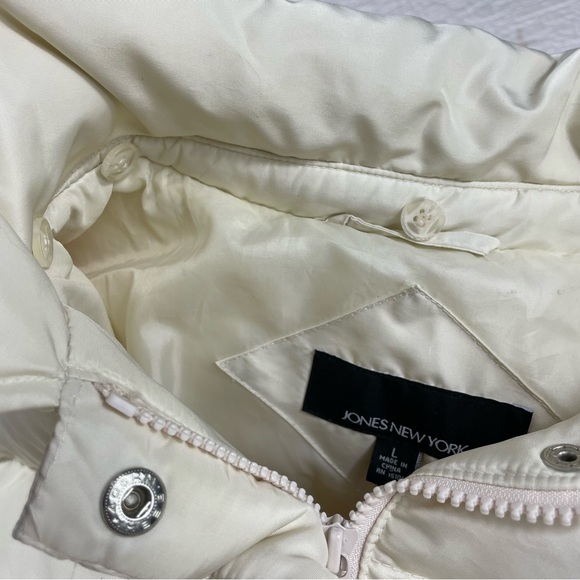 🔥Jones New York Down & Feather Puffer Jacket Winter Coat Women Size Large - Picture 13 of 15